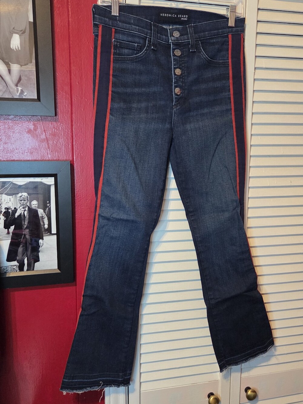 Excellent condition! Veronica Beard Carolyn Baby Boot Jeans Midnight, Size 28 - Picture 6 of 13